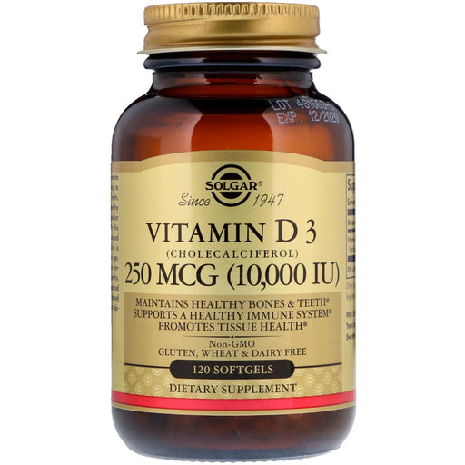 Solgar Vitamin D3 10000 (iu) 120 Softgels 