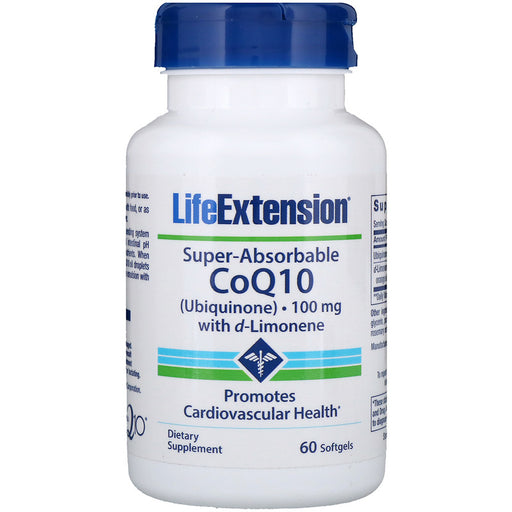 Life Extension CoQ10 com d-Limoneno 100 mg - 60 Cápsulas