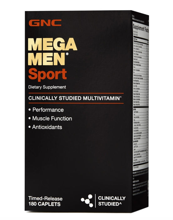 Mega Men GNC Sport Multivitamínico Masculino 180 Cápsulas