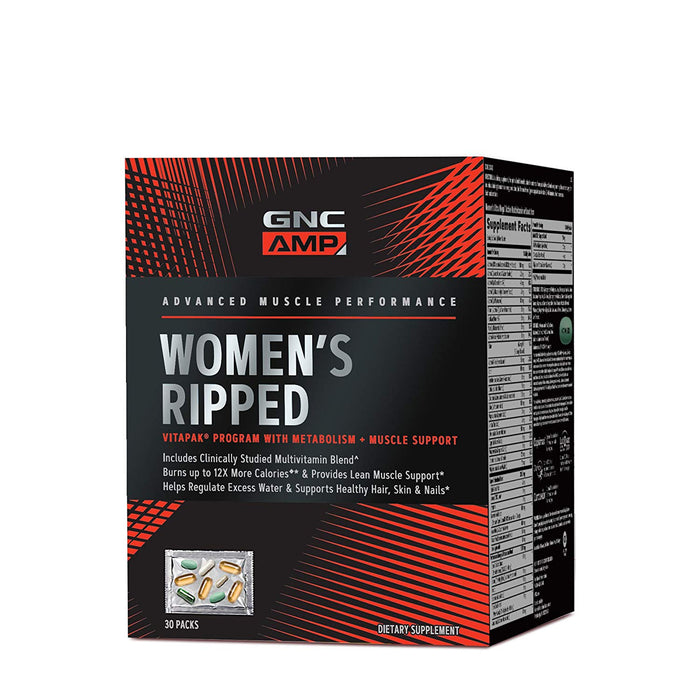 GNC Pro Performance AMP Womens Ripped Vitapak - Metabolismo e Suporte Muscular