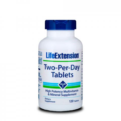 Multivitaminico Two Per Day Life Extension 120 Tabletes