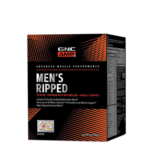GNC Men's Ripped Vitapak Masculino AMP - Definição Muscular