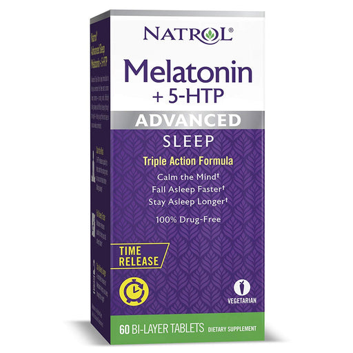 Melatonina + 5 HTP Advanced  Sleep Time Release - Tripla Ação