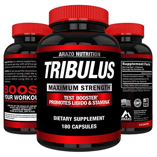 Tribulus Terrestris Extract Powder  | Testosterone Booster - 180 Cáps